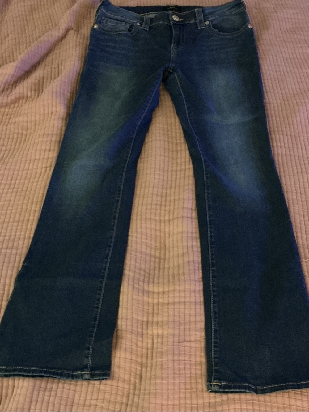 True Religion Dark Blue Flare Jeans